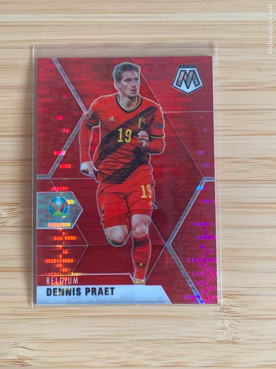 Cromos de f&uacute;tbol: DENNIS PRAET - RED PULSAR - BELGIUM - PANINI MOSAIC EURO2020