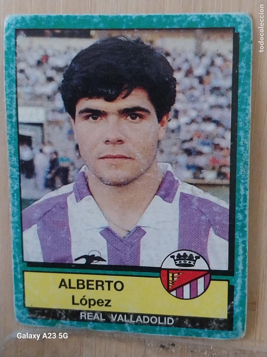 Cromos de f&uacute;tbol: ALBERTO VALLADOLID PANINI FUTBOL 90 CROMO 339 SIN PEGAR NUNCA SOBADO A&Ntilde;O 1990 **