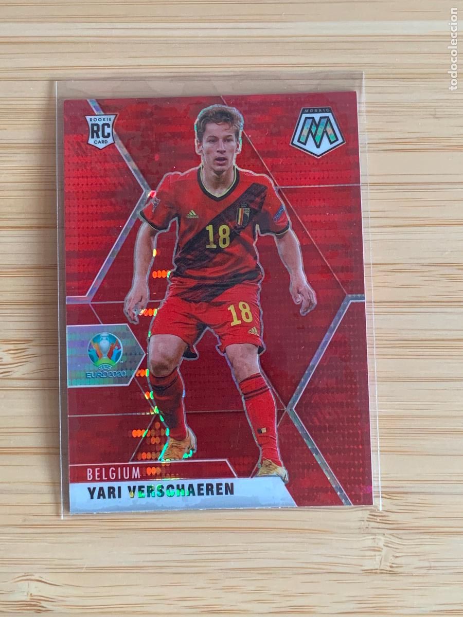 Cromos de f&uacute;tbol: YARI VERSCHAEREN - RED PULSAR - BELGIUM - PANINI MOSAIC EURO2020