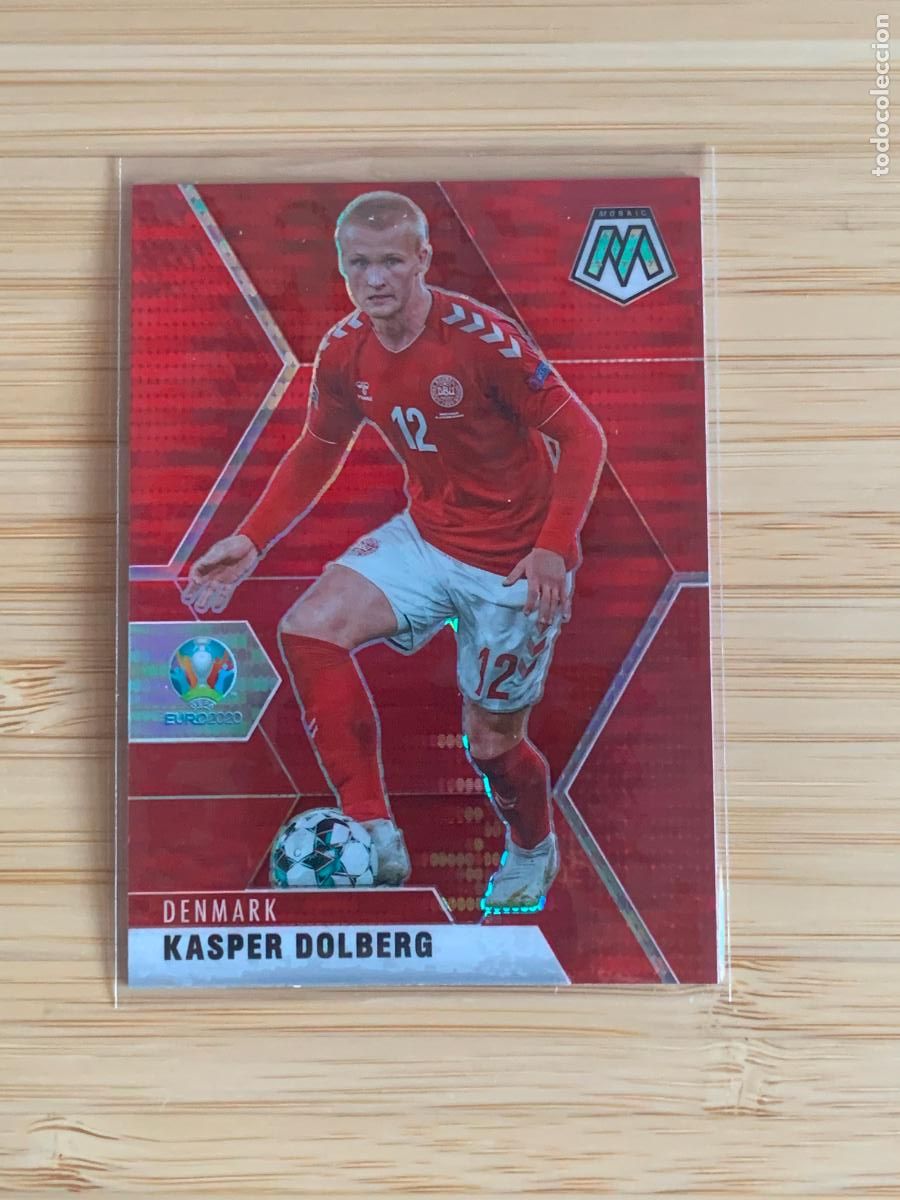 Cromos de f&uacute;tbol: KASPER DOLBERG - RED PULSAR - DENMARK - PANINI MOSAIC EURO2020