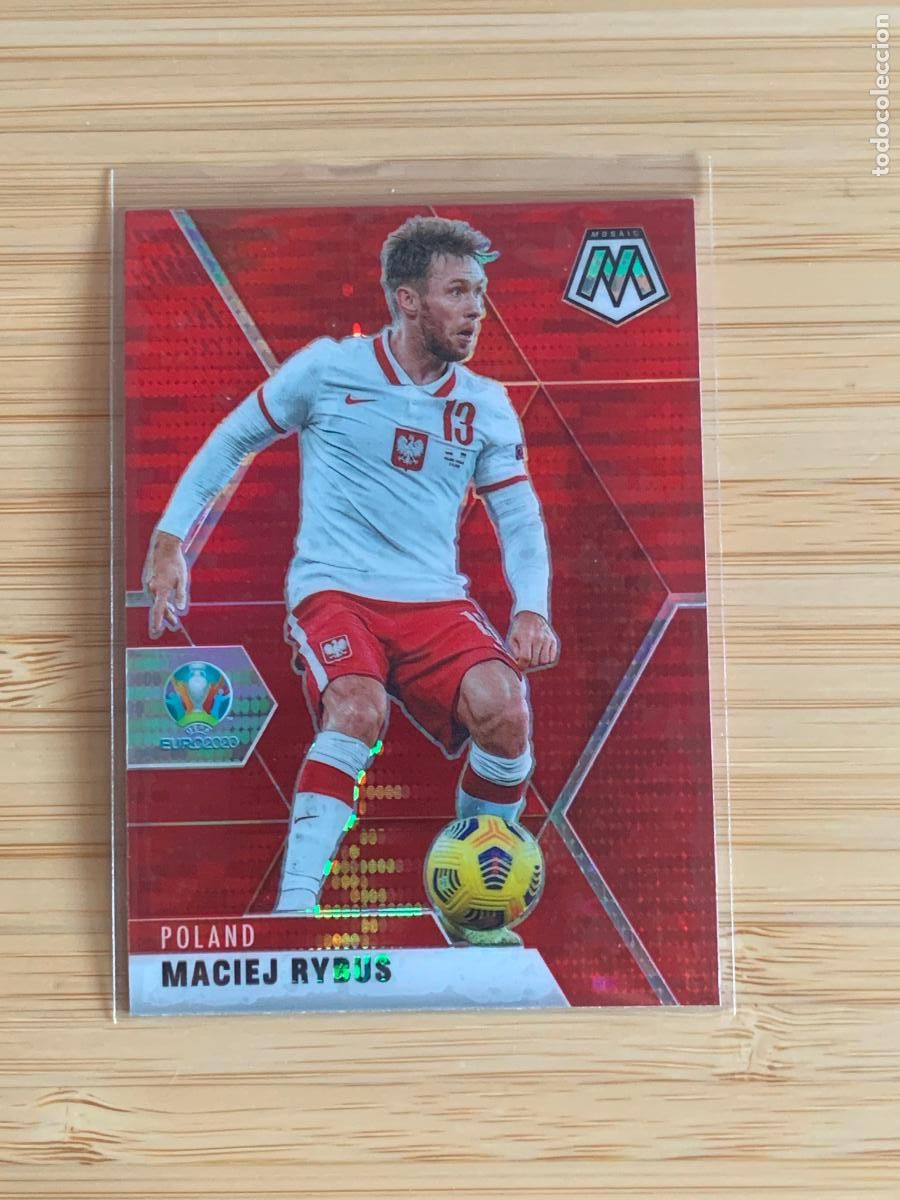 Cromos de f&uacute;tbol: MACIEJ RYBUS - RED PULSAR - POLAND - PANINI MOSAIC EURO2020