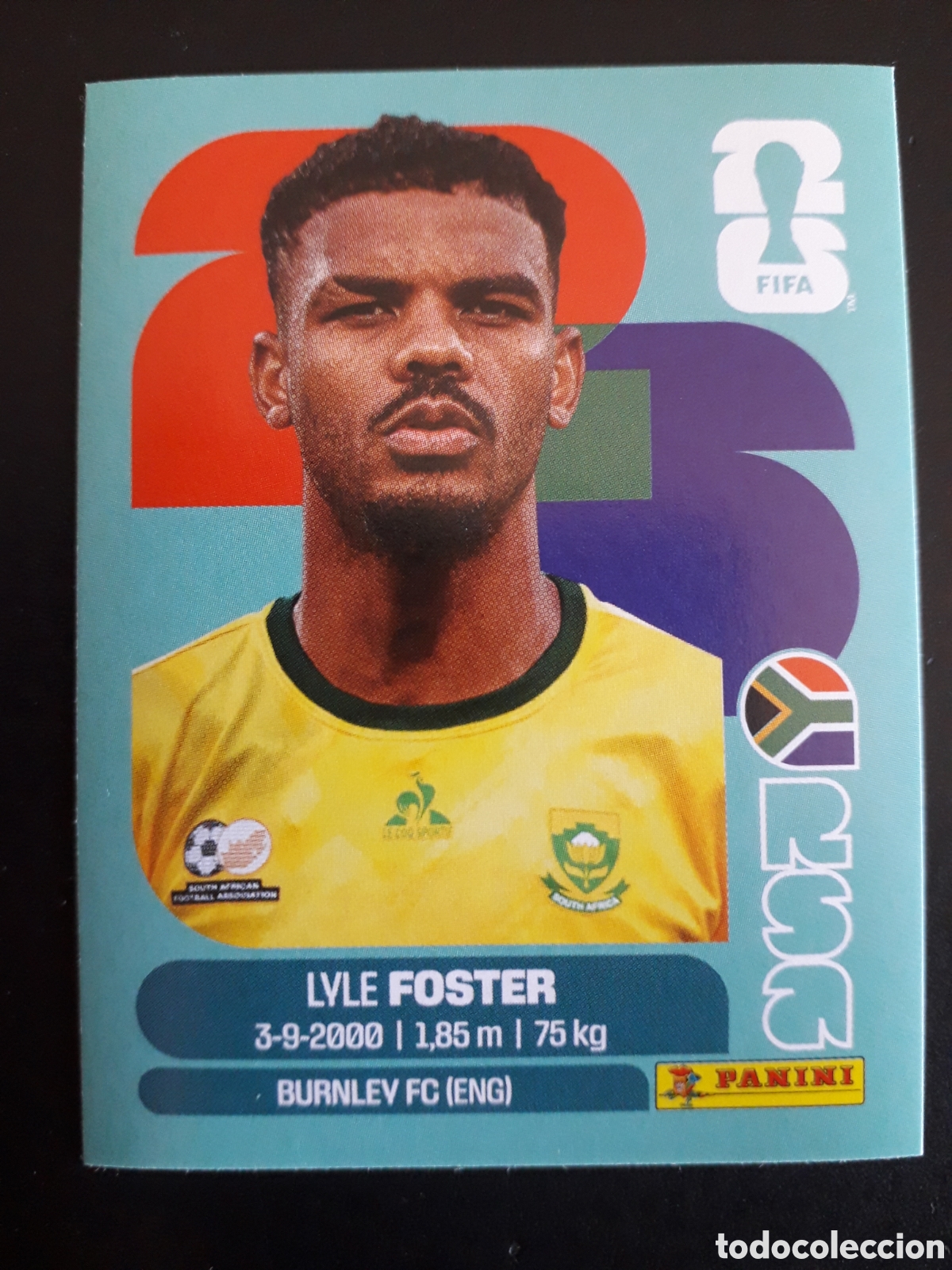 Cromos de f&uacute;tbol: FOSTER SUD&Aacute;FRICA RSA 17 MUNDIAL F&Uacute;TBOL 2026 FIFA WORLD CUP PANINI SIN PEGAR PEDIDO M&Iacute;NIMO 3&euro;