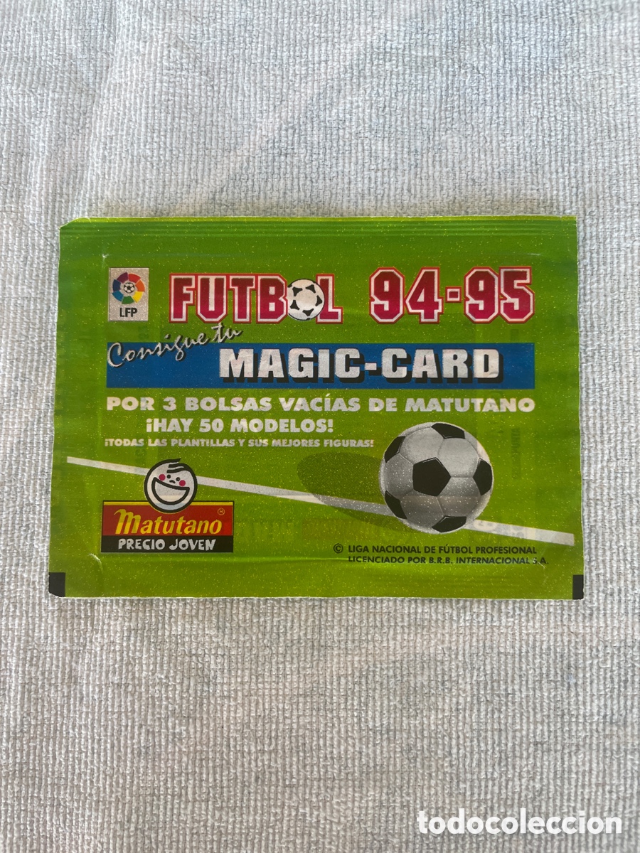 Cromos de f&uacute;tbol: Sobre sin abrir FUTBOL 94-95 MAGIC-CARD MATUTANO