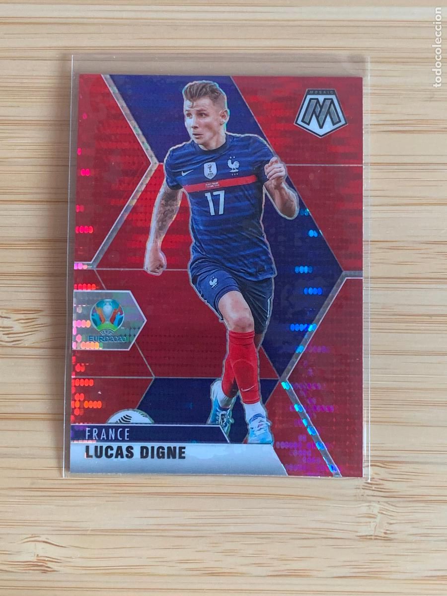 Cromos de f&uacute;tbol: LUCAS DIGNE - RED PULSAR - FRANCE - PANINI MOSAIC EURO2020