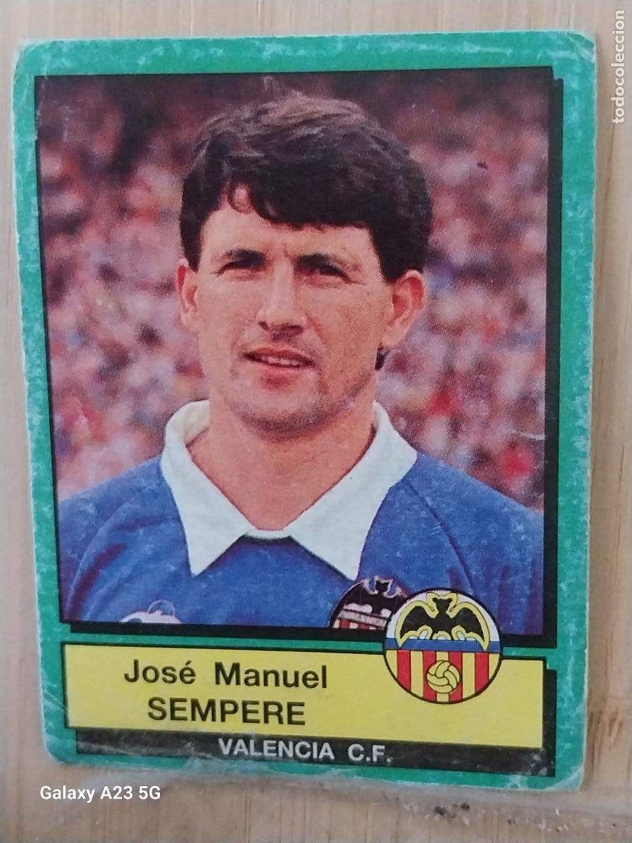 Cromos de f&uacute;tbol: SEMPERE VALENCIA PANINI FUTBOL 90 CROMO 324 SIN PEGAR NUNCA SOBADO A&Ntilde;O 1990 **