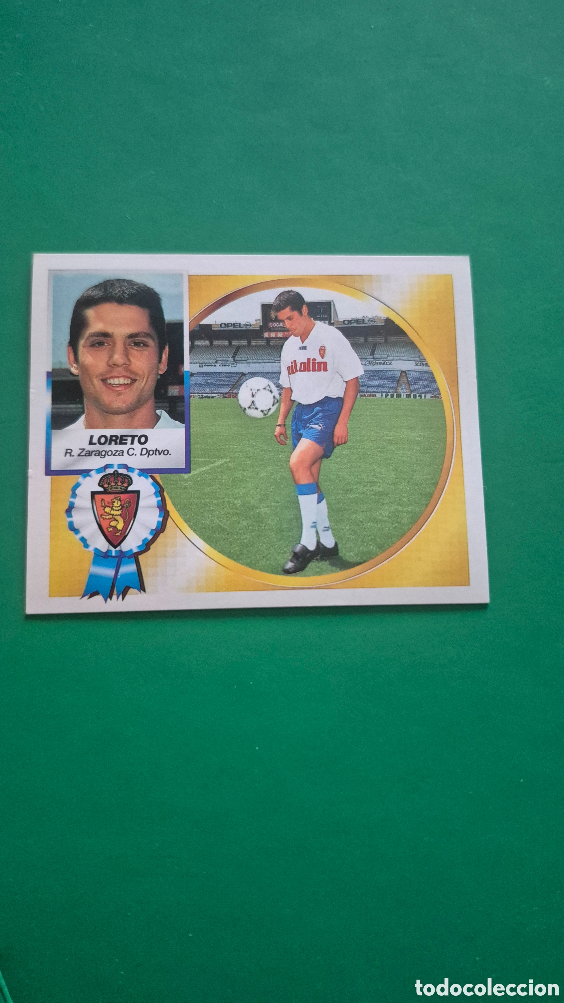 Cromos de f&uacute;tbol: LORETO ZARAGOZA FICHAJE 18 LIGA ESTE 1994/95 94 95 NUNCA PEGADO SIN PEGAR