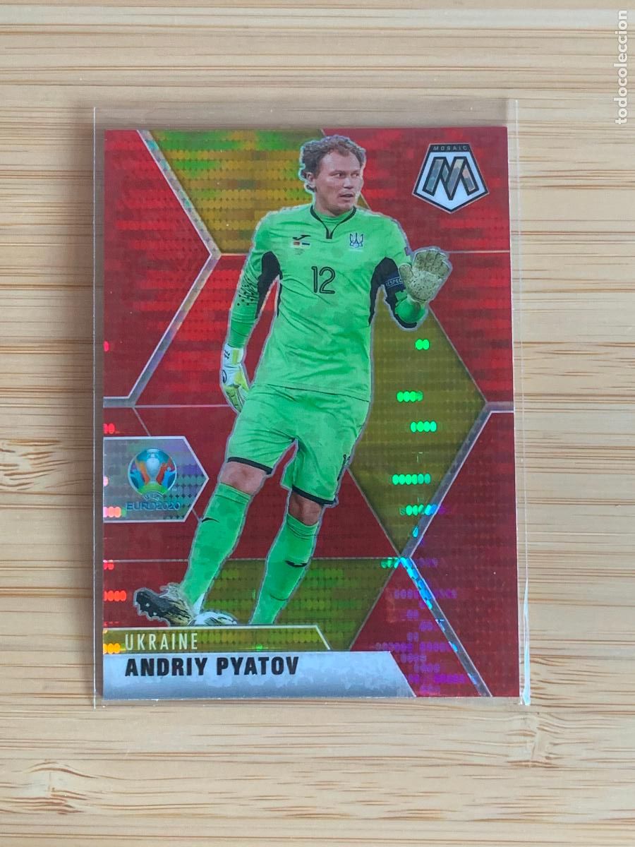 Cromos de f&uacute;tbol: ANDRIY PYATOV - RED PULSAR - UKRAINE - PANINI MOSAIC EURO2020