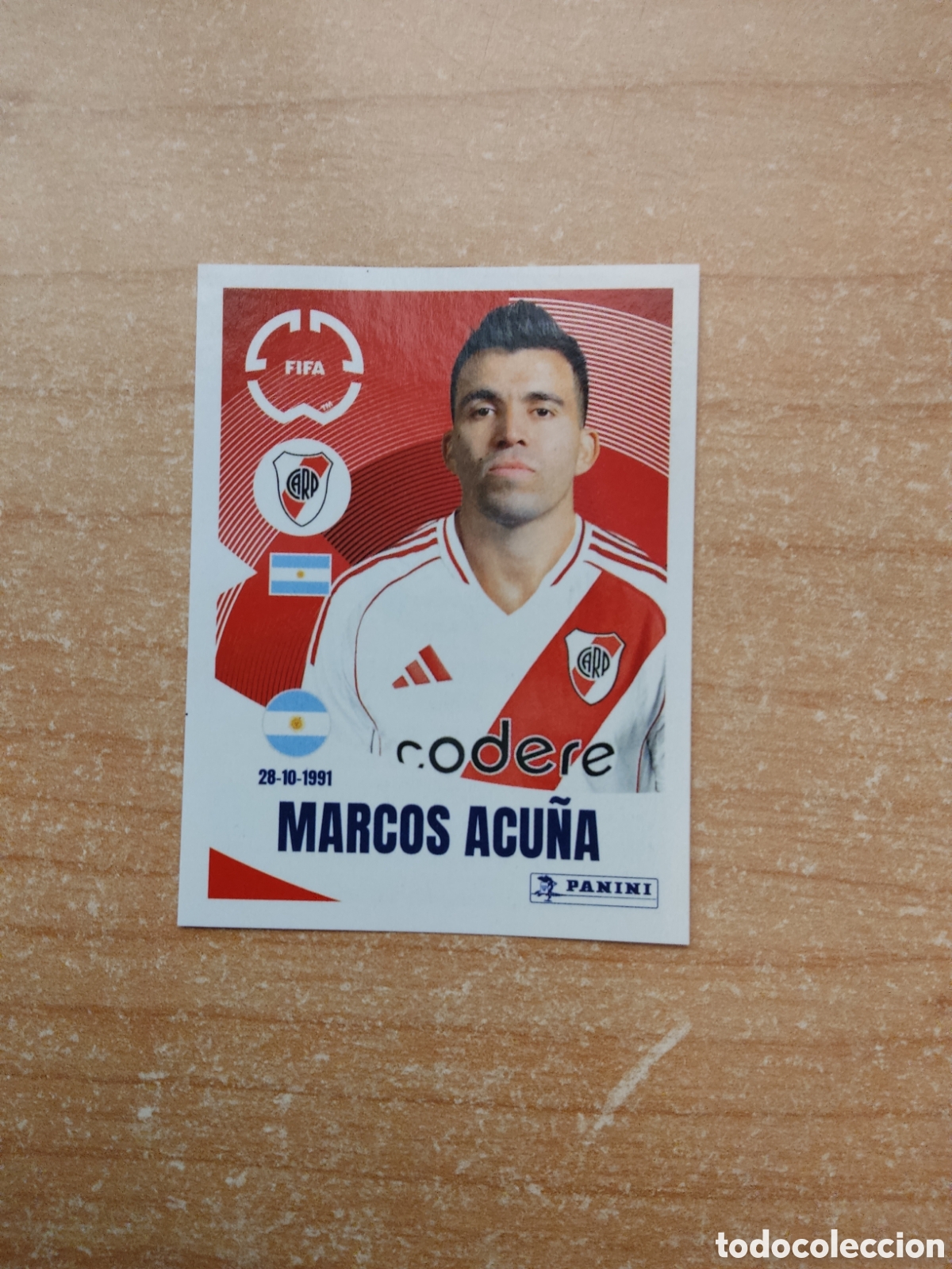 Football Stickers: 269 MARCOS ACU&Ntilde;A RIVER PLATE FIFA CLUB WORLD CUP 2025