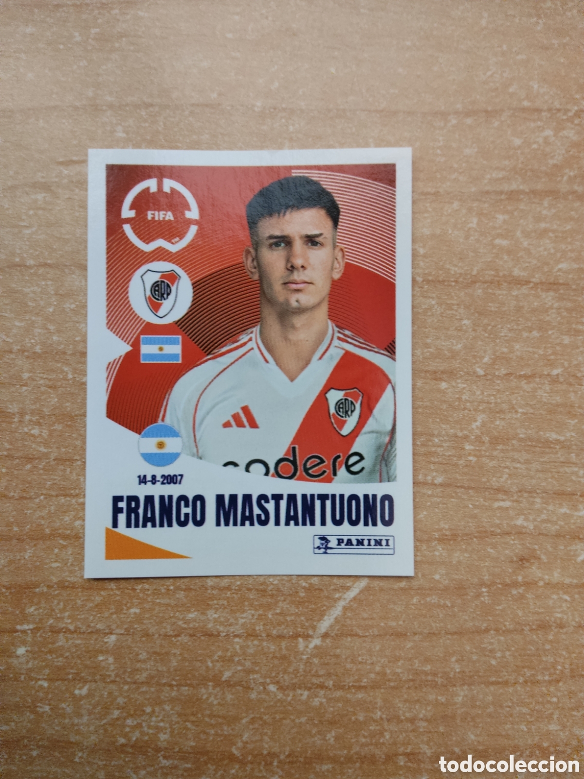 Football Stickers: 271 FRANCO MASTANTUONO RIVER PLATE FIFA CLUB WORLD CUP 2025