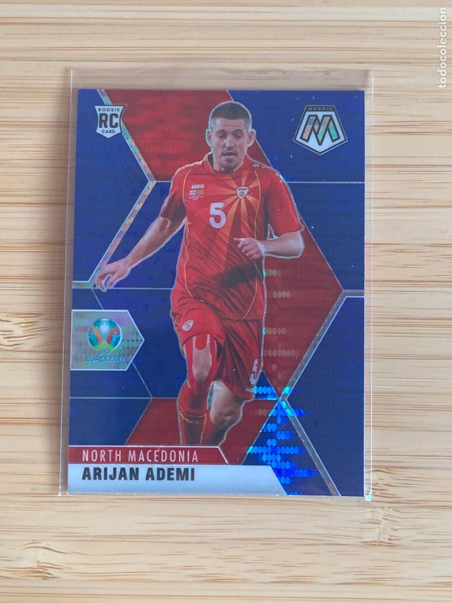 Football Stickers: ARIJAN ADEMI - BLUE PULSAR - NORTH MACEDONIA - PANINI MOSAIC EURO2020