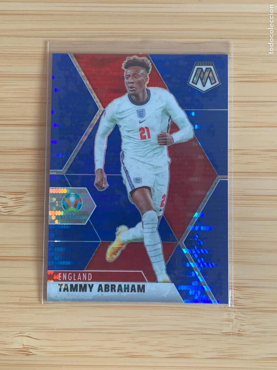 Football Stickers: TAMMY ABRAHAM - BLUE PULSAR - ENGLAND - PANINI MOSAIC EURO2020
