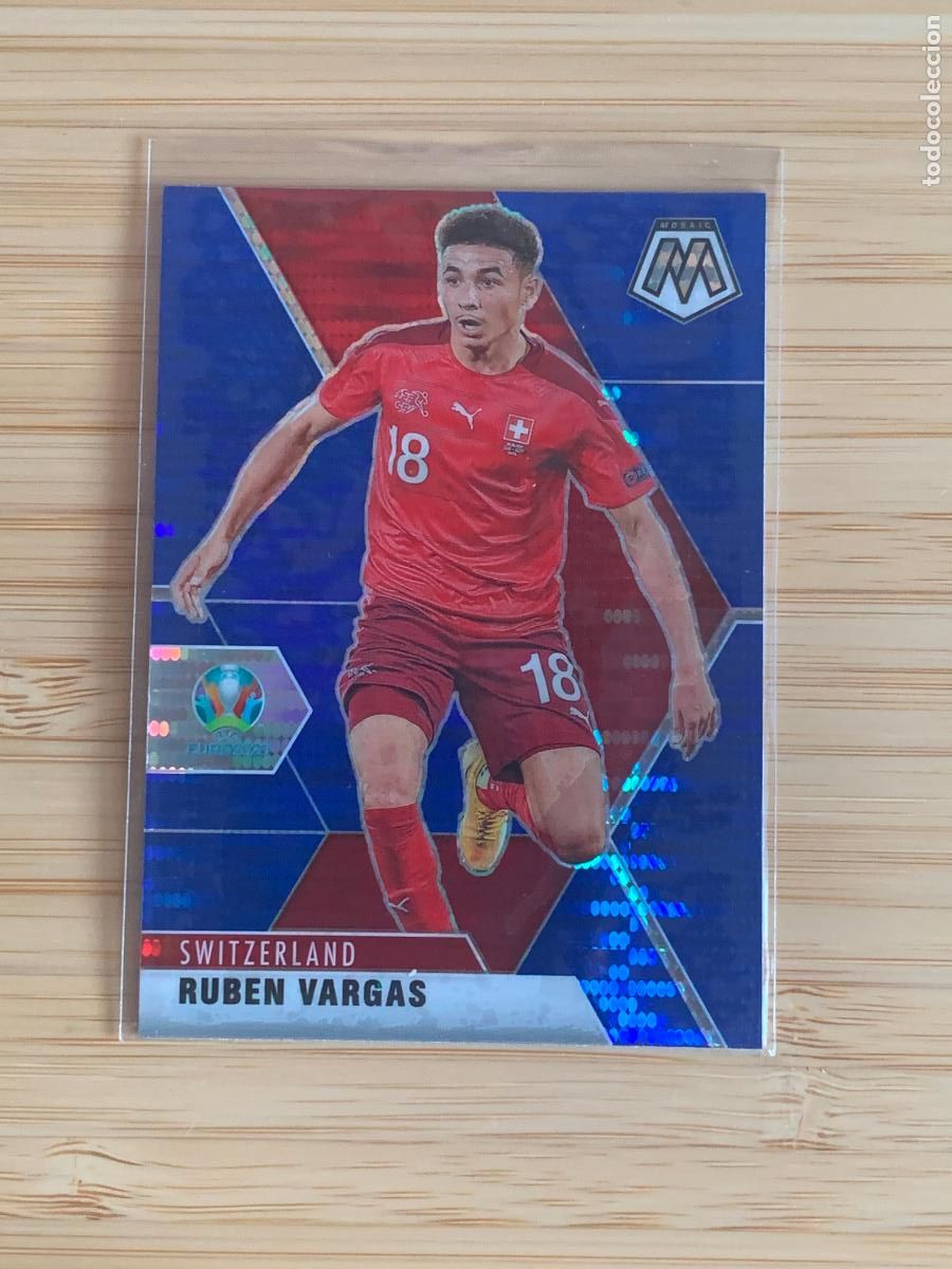 Football Stickers: RUBEN VARGAS - BLUE PULSAR - SWITZERLAND - PANINI MOSAIC EURO2020