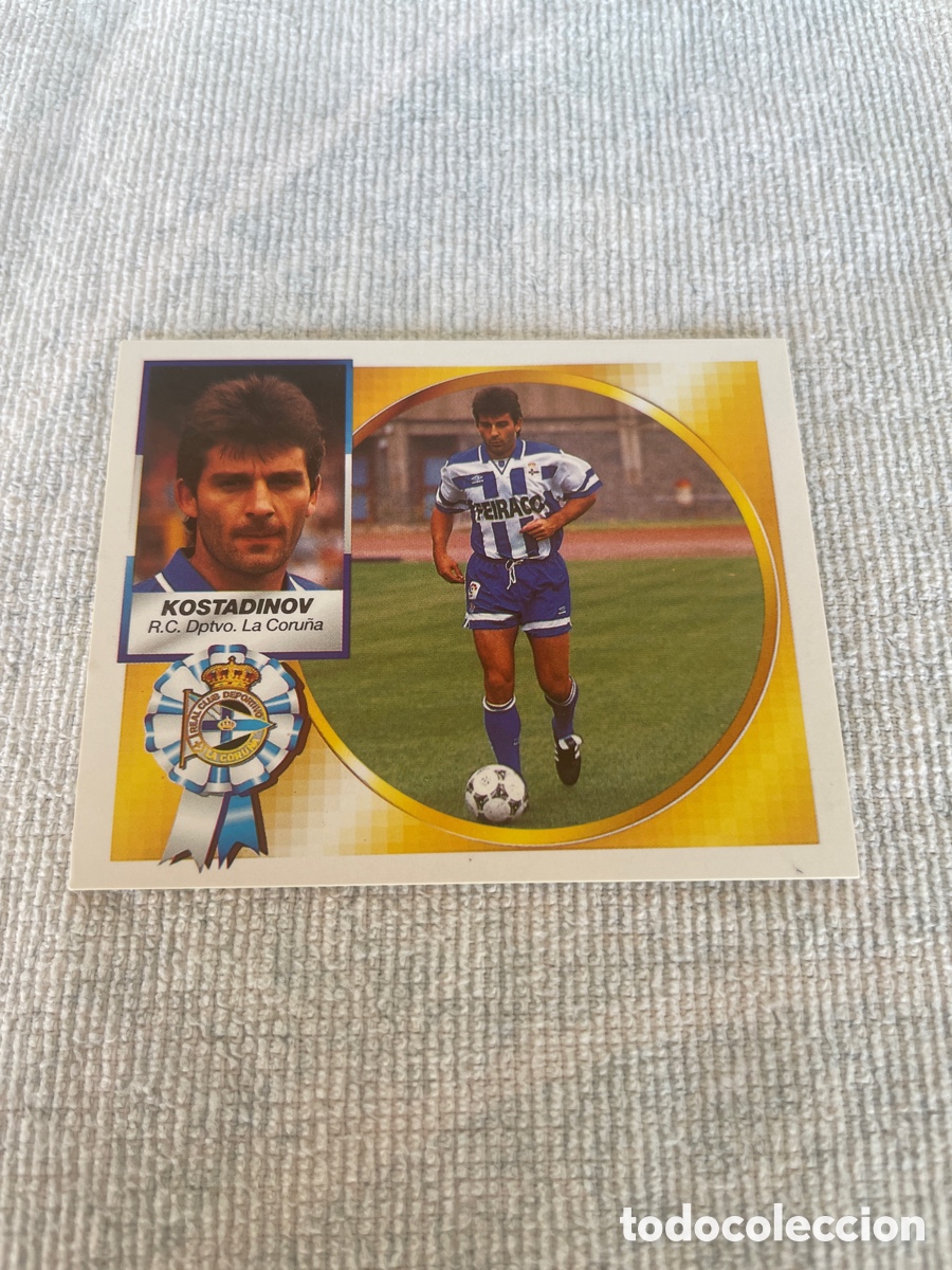 Cromos de f&uacute;tbol: LIGA 94-95 Coloca KOSTADINOV R.C. Dptvo. La Coru&ntilde;a Nuevo