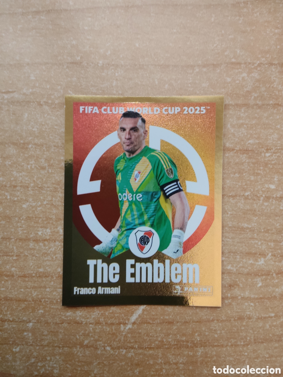 Cromos de f&uacute;tbol: 274 FRANCO ARMANI THE EMBLEM RIVER PLATE FIFA CLUB WORLD CUP 2025