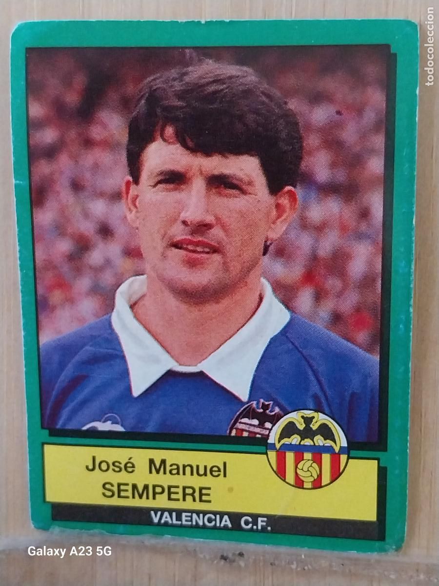 Cromos de f&uacute;tbol: SEMPERE VALENCIA PANINI FUTBOL 90 CROMO 324 SIN PEGAR NUNCA SOBADO A&Ntilde;O 1990 *
