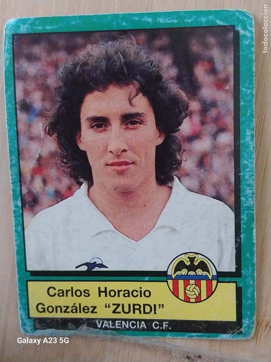 Cromos de f&uacute;tbol: ZURDI VALENCIA PANINI FUTBOL 90 CROMO 323 SIN PEGAR NUNCA SOBADO A&Ntilde;O 1990 *--