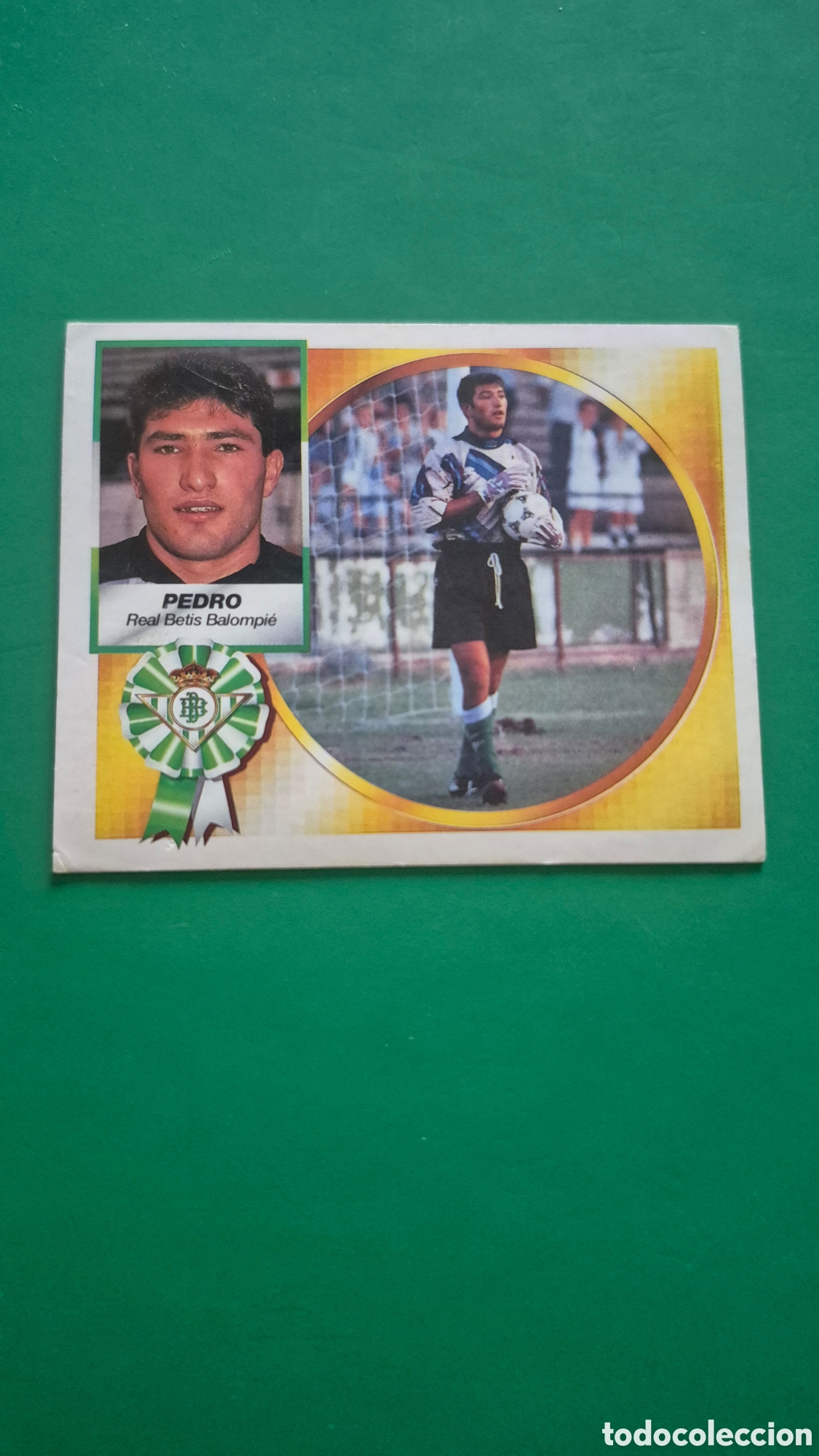 Cromos de f&uacute;tbol: Cromo fichaje 27 Pedro Betis liga este 94 95 1994 1995