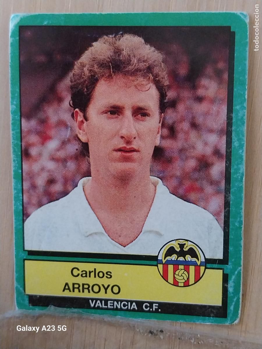 Football Stickers: ARROYO VALENCIA PANINI FUTBOL 90 CROMO 317 SIN PEGAR NUNCA SOBADO A&Ntilde;O 1990 *--