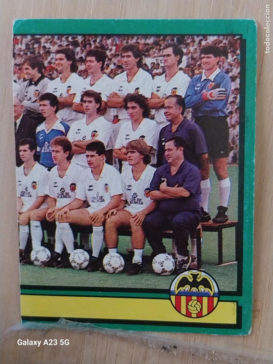 Football Stickers: VALENCIA PANINI FUTBOL 90 CROMO 309 SIN PEGAR NUNCA SOBADO A&Ntilde;O 1990 *--