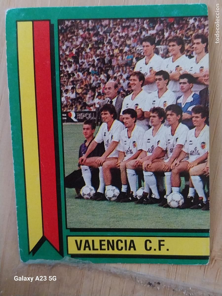 Football Stickers: VALENCIA PANINI FUTBOL 90 CROMO 308 SIN PEGAR NUNCA SOBADO A&Ntilde;O 1990 *--