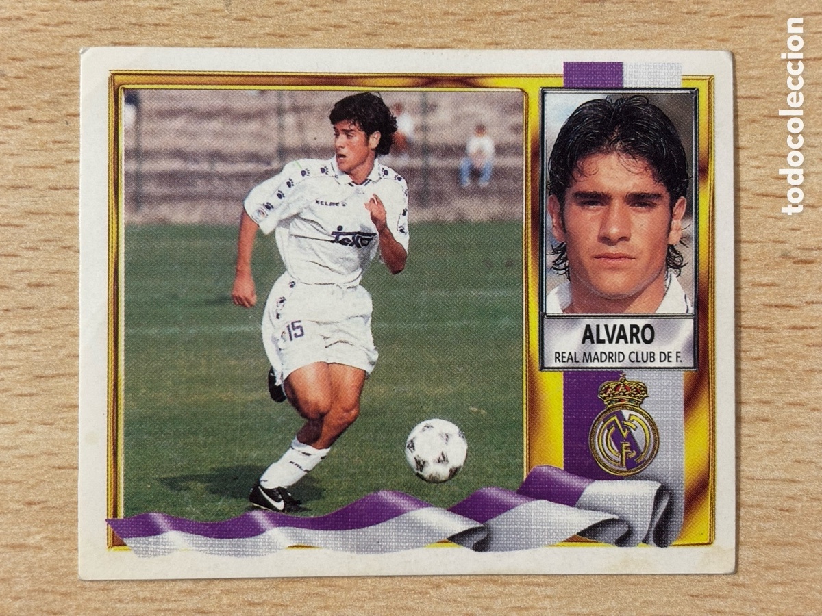 Cromos de Futebol: &Aacute;lvaro Coloca Real Madrid Ediciones Este 95-96 1995 1996 sin pegar