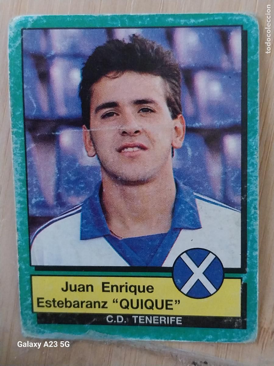 Cromos de Futebol: QUIQUE TENERIFE PANINI FUTBOL 90 CROMO 305 SIN PEGAR NUNCA SOBADO A&Ntilde;O 1990 *--