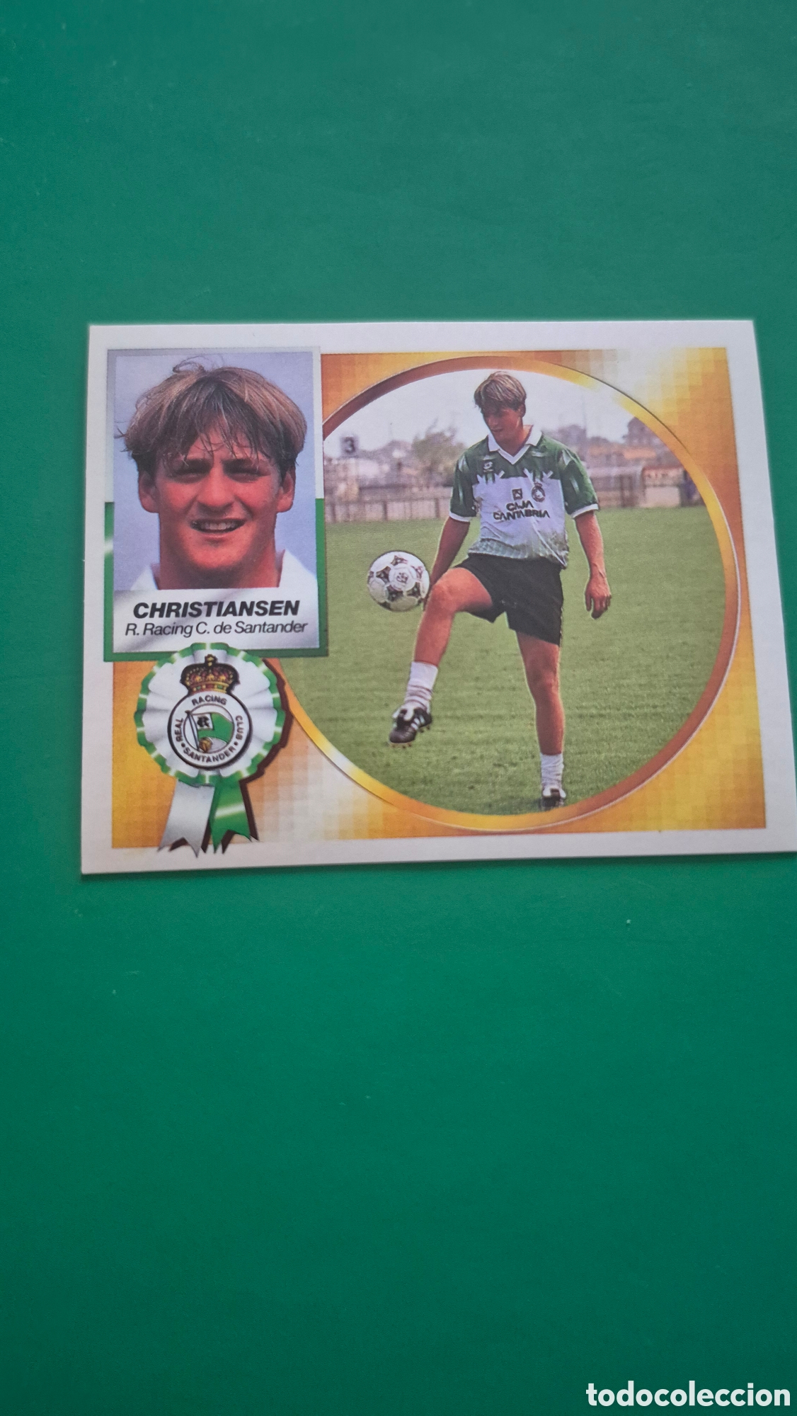 Cromos de f&uacute;tbol: CHRISTIANSEN RACING DE SANTANDER FICHAJE 36 LIGA ESTE 1994 1995 94 95 SIN PEGAR NUNCA PEGADO
