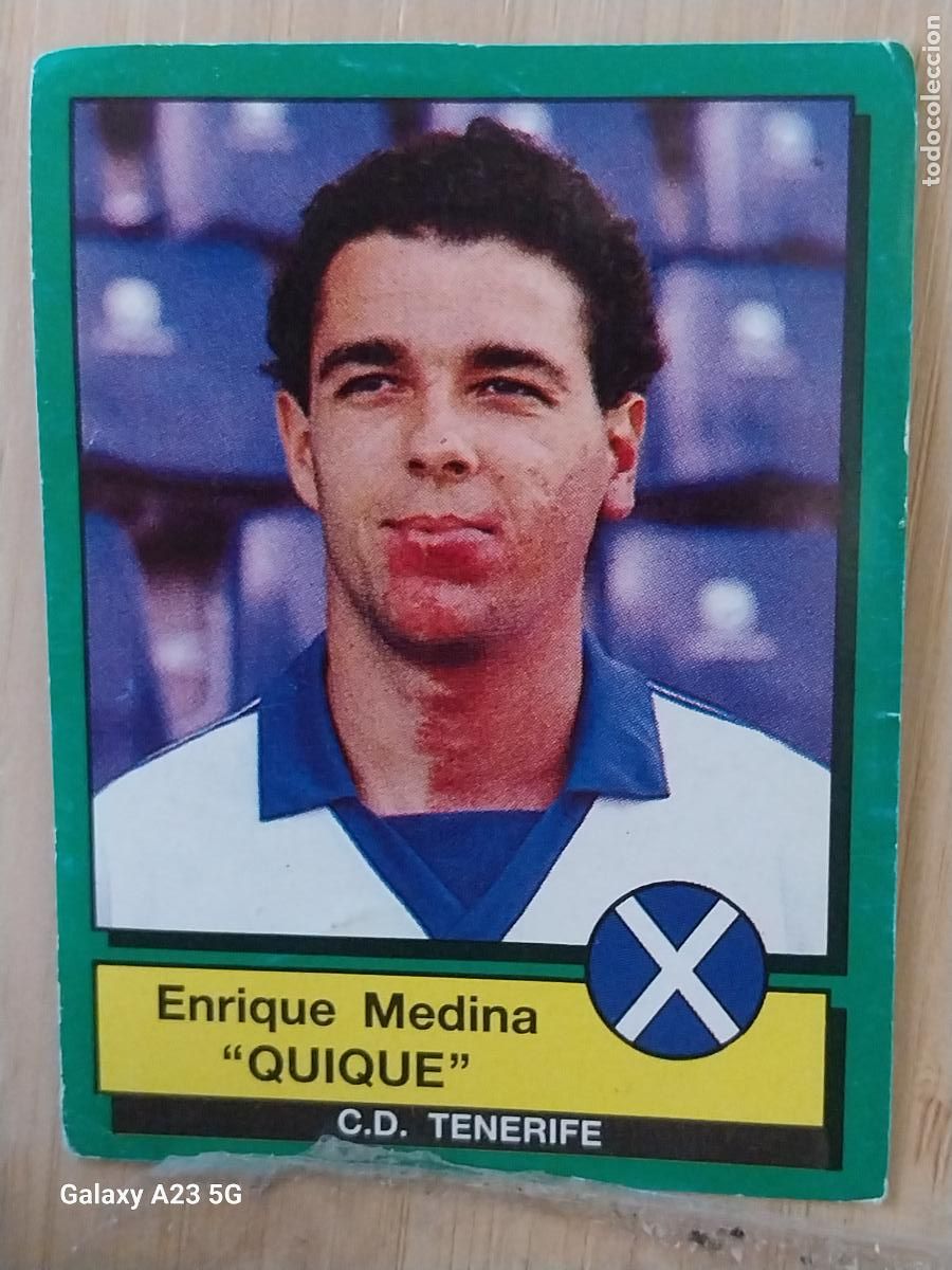 Cromos de f&uacute;tbol: QUIQUE TENERIFE PANINI FUTBOL 90 CROMO 296 SIN PEGAR NUNCA SOBADO A&Ntilde;O 1990 *-
