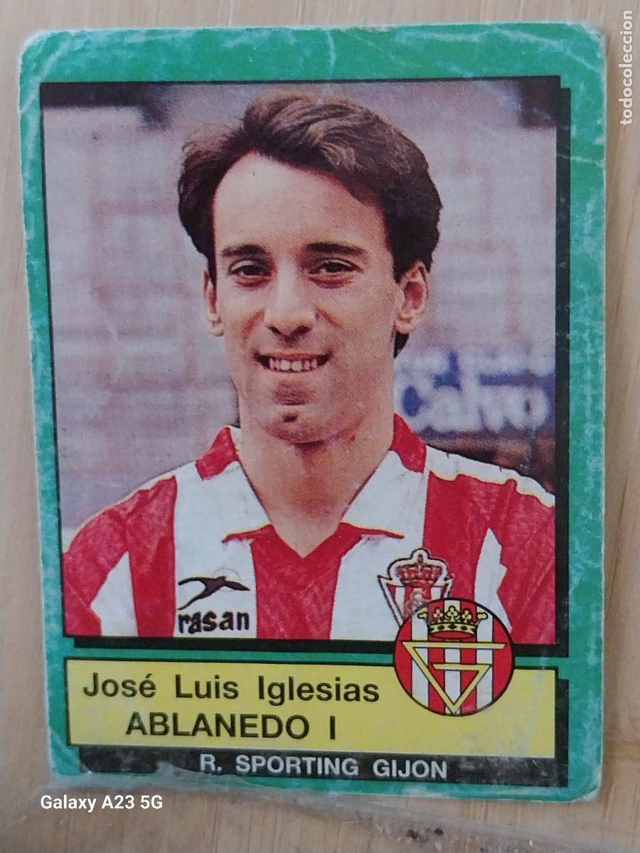 Cromos de f&uacute;tbol: ABLANEDO I SPORTING GIJON PANINI FUTBOL 90 CROMO 278 SIN PEGAR NUNCA SOBADO A&Ntilde;O 1990 *-
