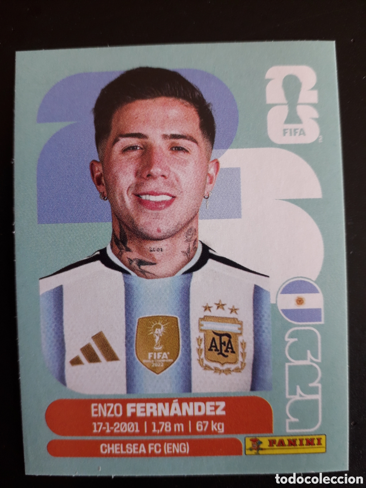 Cartes &agrave; collectionner de Football: FERN&Aacute;NDEZ ARGENTINA ARG 8 MUNDIAL F&Uacute;TBOL 2026 FIFA WORLD CUP PANINI SIN PEGAR PEDIDO M&Iacute;NIMO 3&euro;