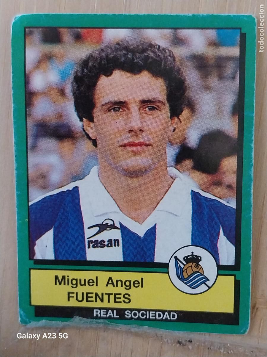 Cromos de f&uacute;tbol: FUENTES REAL SOCIEDAD PANINI FUTBOL 90 CROMO 269 SIN PEGAR NUNCA SOBADO A&Ntilde;O 1990 *-
