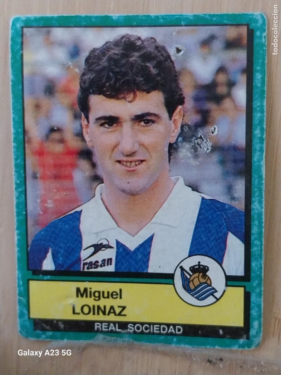 Cromos de f&uacute;tbol: LOINAZ REAL SOCIEDAD PANINI FUTBOL 90 CROMO 268 SIN PEGAR NUNCA SOBADO A&Ntilde;O 1990 *-