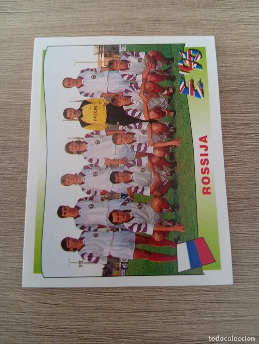 Cromos de f&uacute;tbol: ALINEACION RUSIA 256 EURO EUROCOPA 1996 96 PANINI NUNCA PEGADO