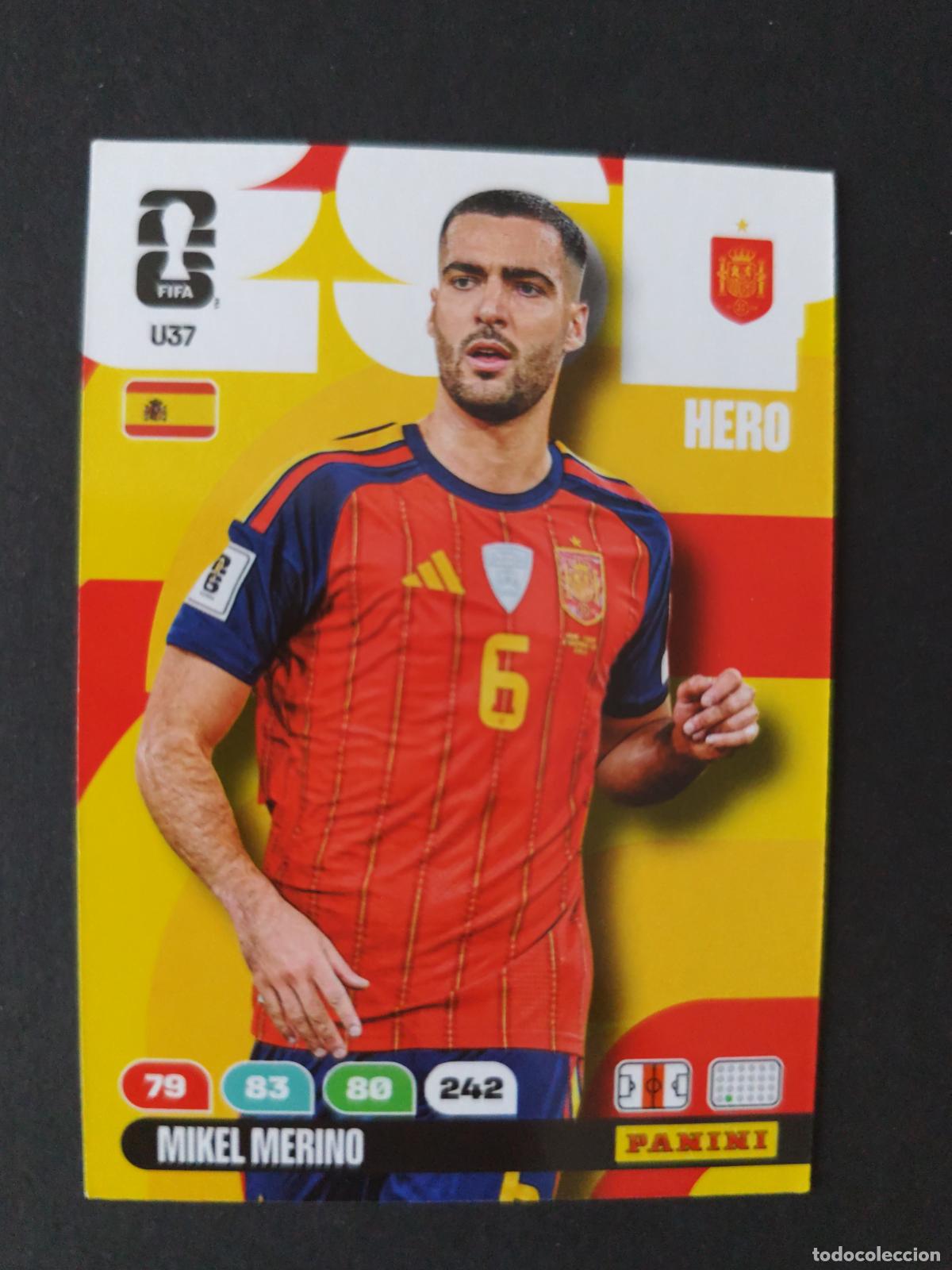 Cromos de f&uacute;tbol: U37 MIKEL MERINO ACTUALIZACI&Oacute;N UPDATE ESPA&Ntilde;A ADRENALYN MUNDIAL FIFA WORLD CUP 2026 PANINI