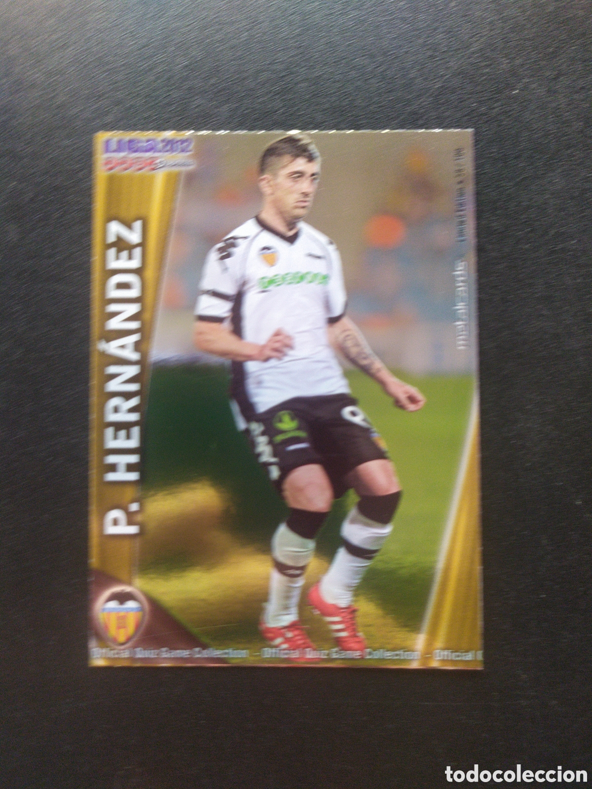 Cromos de f&uacute;tbol: Mundicromo fichas Liga 2011 2012 11 12 Pablo Hern&aacute;ndez metalcards limited edition n&deg; 71 Valencia