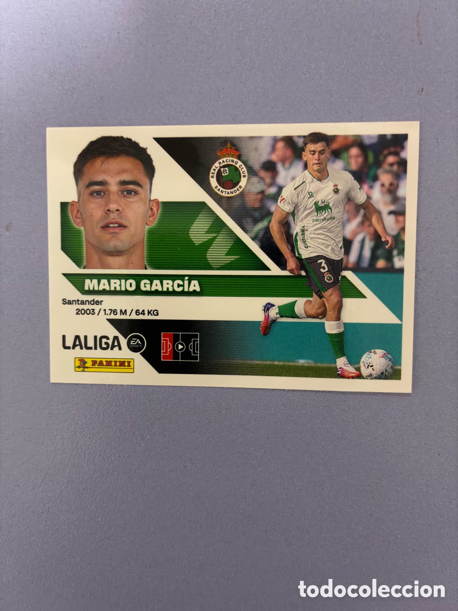 Cromos de f&uacute;tbol: Cromo Mario Garc&iacute;a (Racing de Santander) N&ordm; 9B - Colecci&oacute;n Este LIGA 2026-27 Panini (Sin Pegar