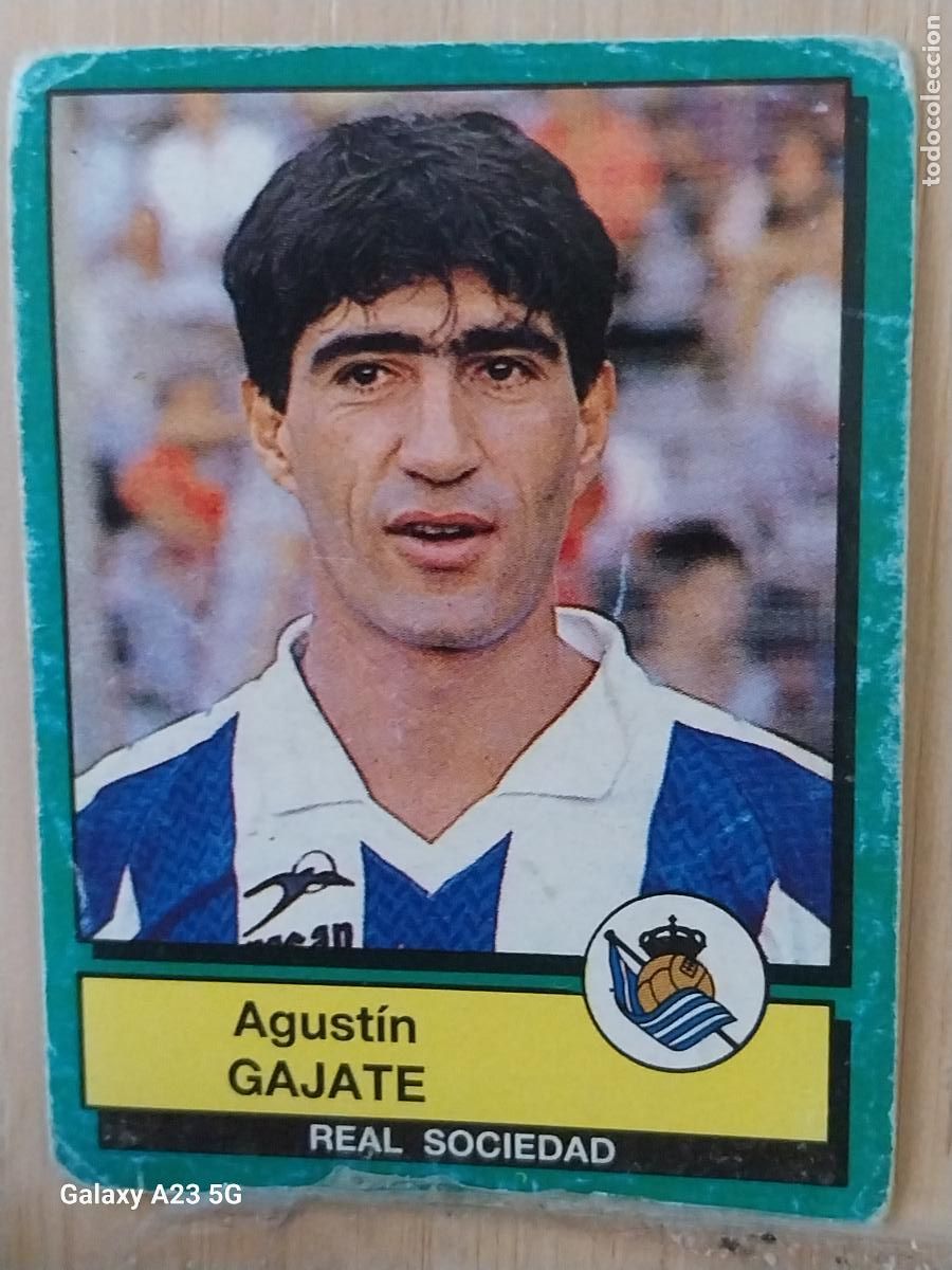 Cartes &agrave; collectionner de Football: GAJATE REAL SOCIEDAD PANINI FUTBOL 90 CROMO 258 SIN PEGAR NUNCA SOBADO A&Ntilde;O 1990 *-