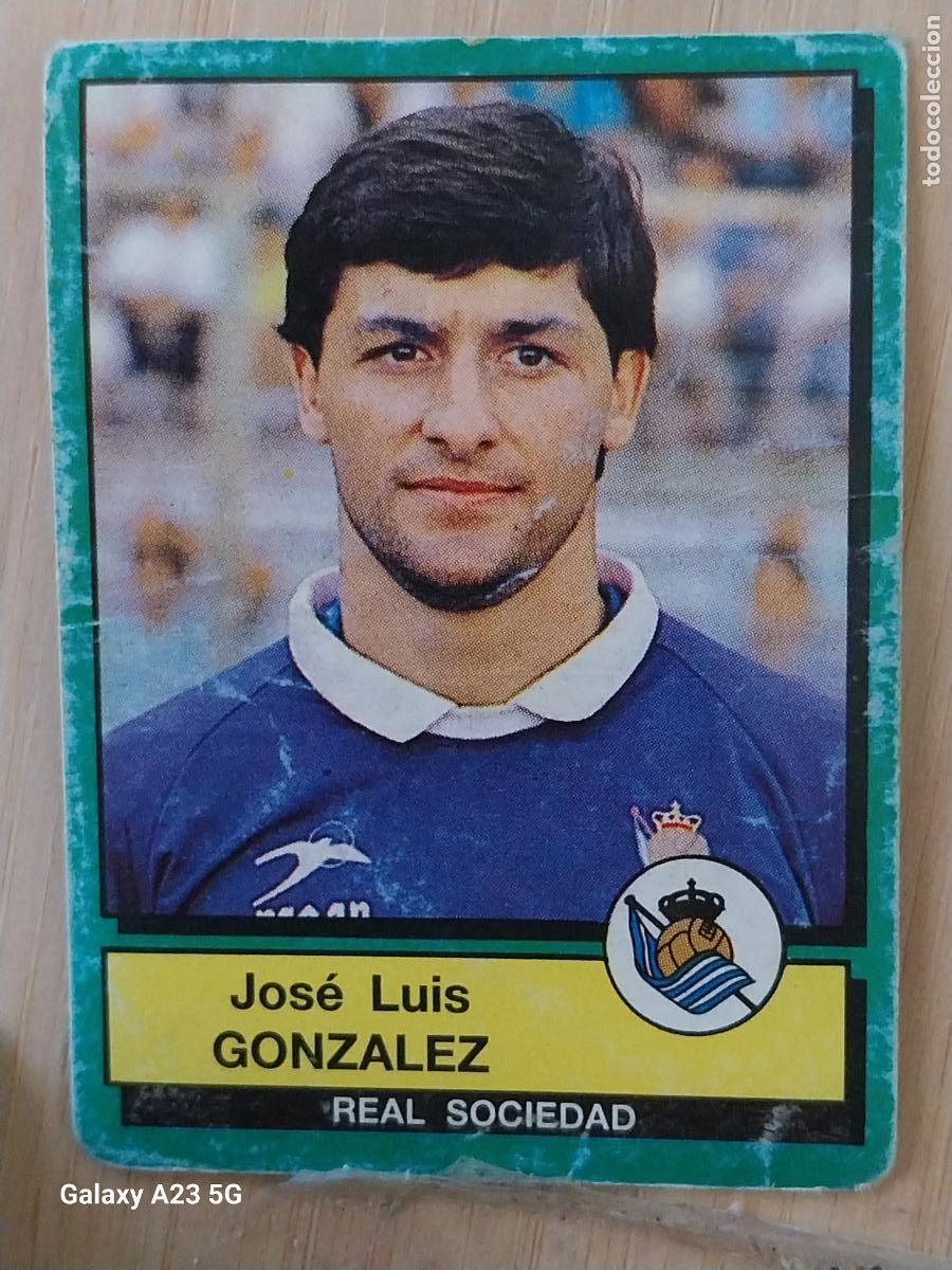 Cartes &agrave; collectionner de Football: GONZALEZ REAL SOCIEDAD PANINI FUTBOL 90 CROMO 256 SIN PEGAR NUNCA SOBADO A&Ntilde;O 1990 *-