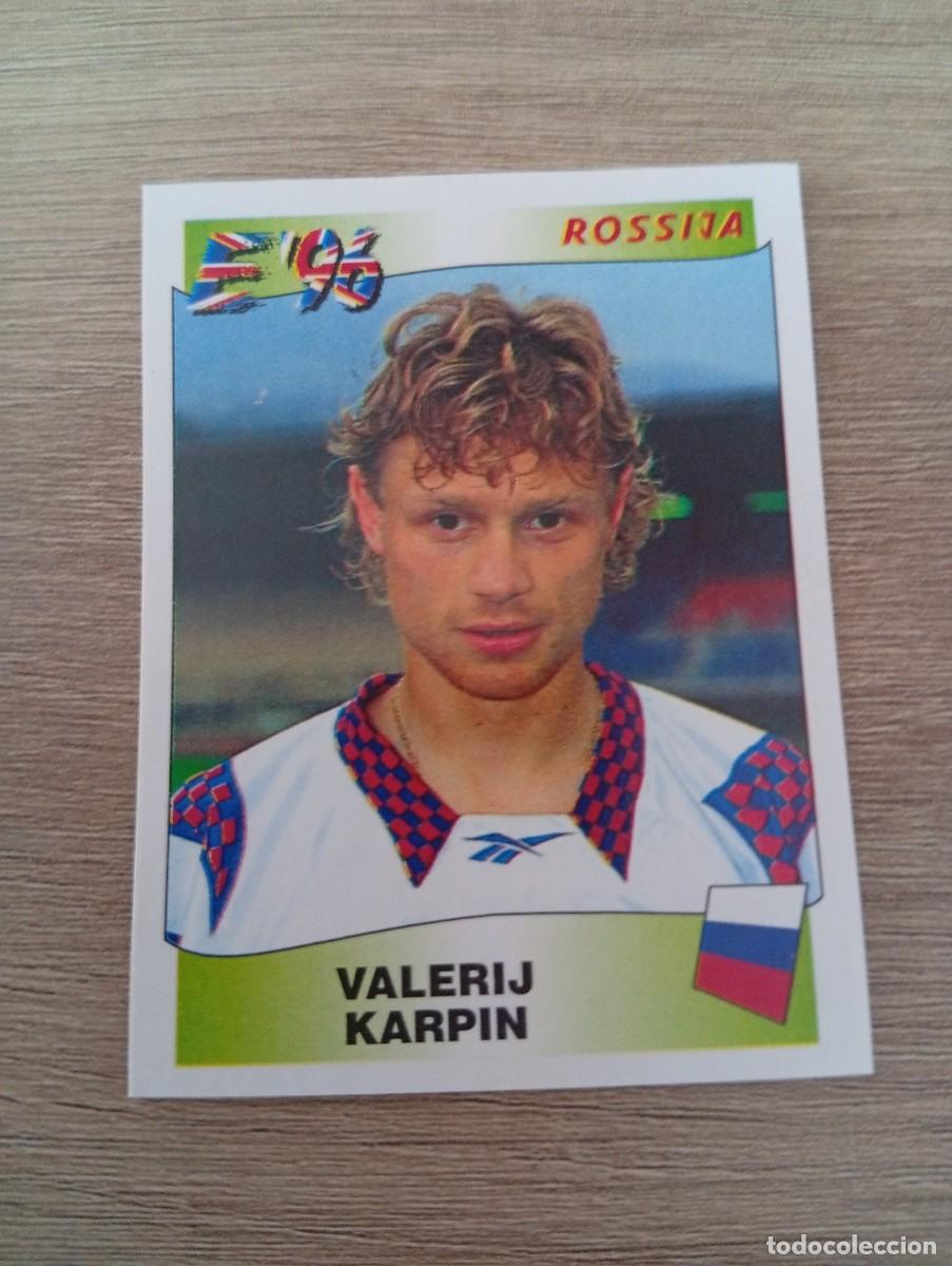 Cartes &agrave; collectionner de Football: VALERIJ KARPIN 265 RUSIA EURO EUROCOPA 1996 96 PANINI NUNCA PEGADO