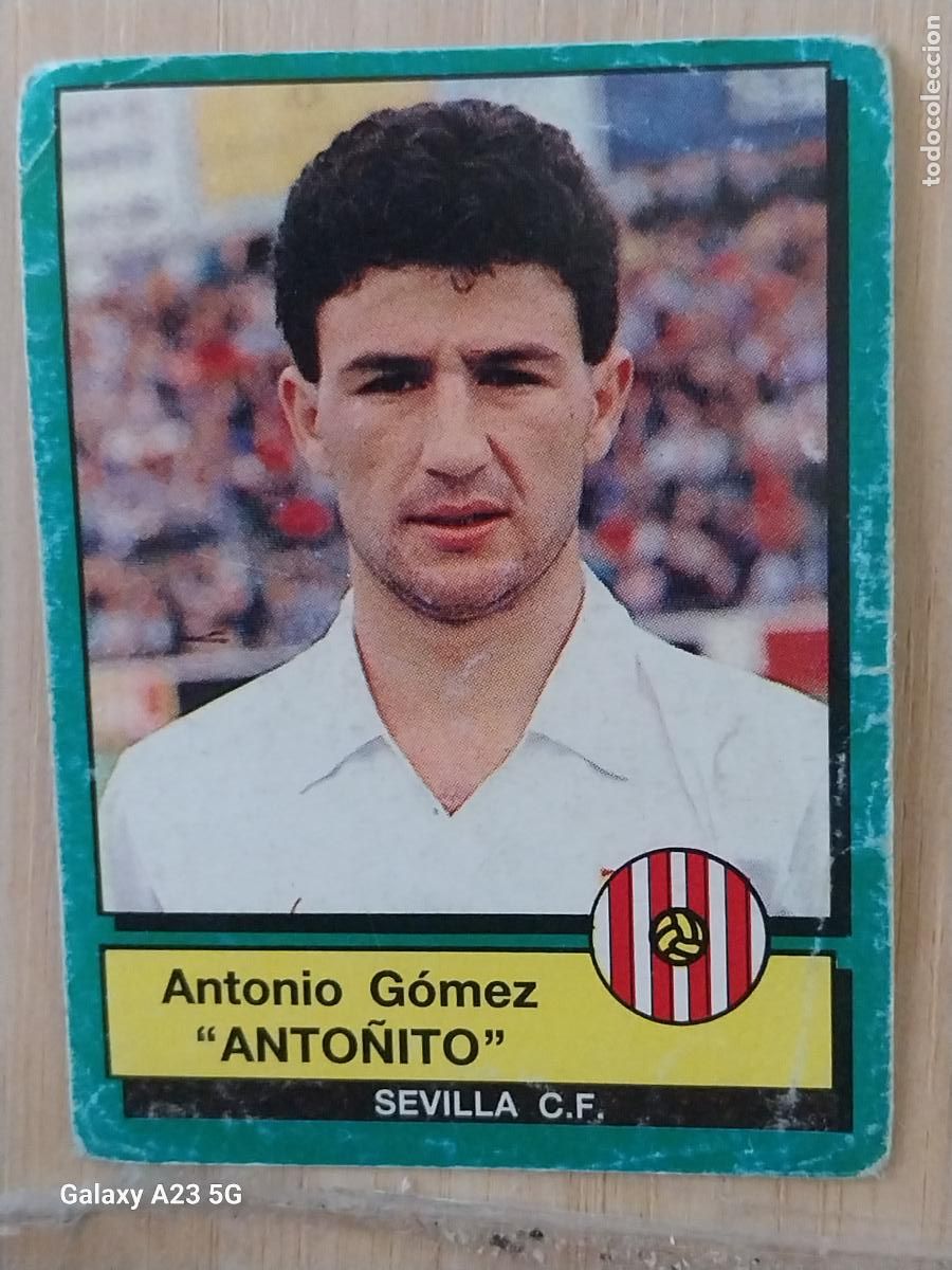 Cartes &agrave; collectionner de Football: ANTO&Ntilde;ITO SEVILLA PANINI FUTBOL 90 CROMO 247 SIN PEGAR NUNCA SOBADO A&Ntilde;O 1990 *-