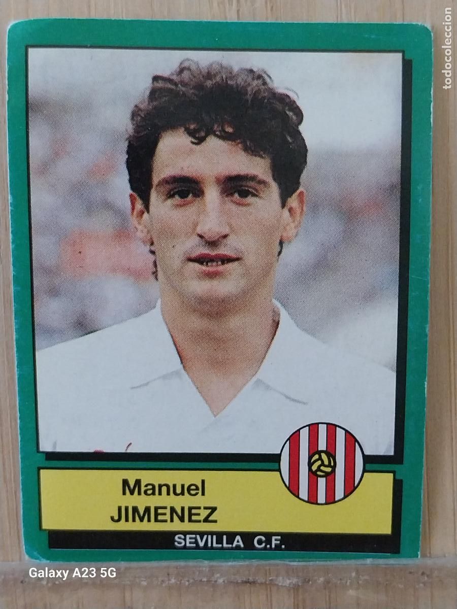 Cromos de f&uacute;tbol: JIMENEZ SEVILLA PANINI FUTBOL 90 CROMO 243 SIN PEGAR NUNCA SOBADO A&Ntilde;O 1990 *-
