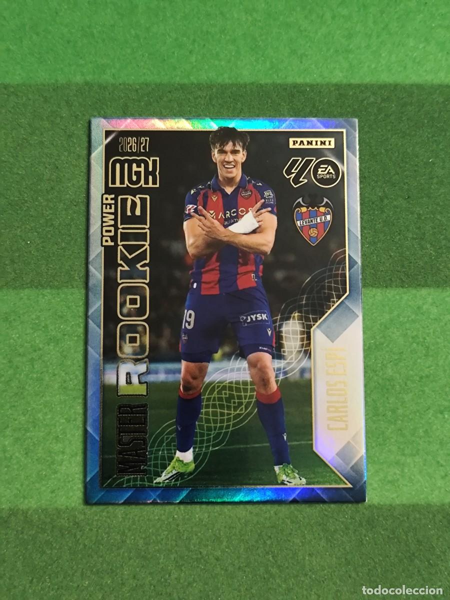 Cromos de f&uacute;tbol: 408 P Carlos Esp&iacute; Master Rookie Power Megacracks 2026/27 26/27
