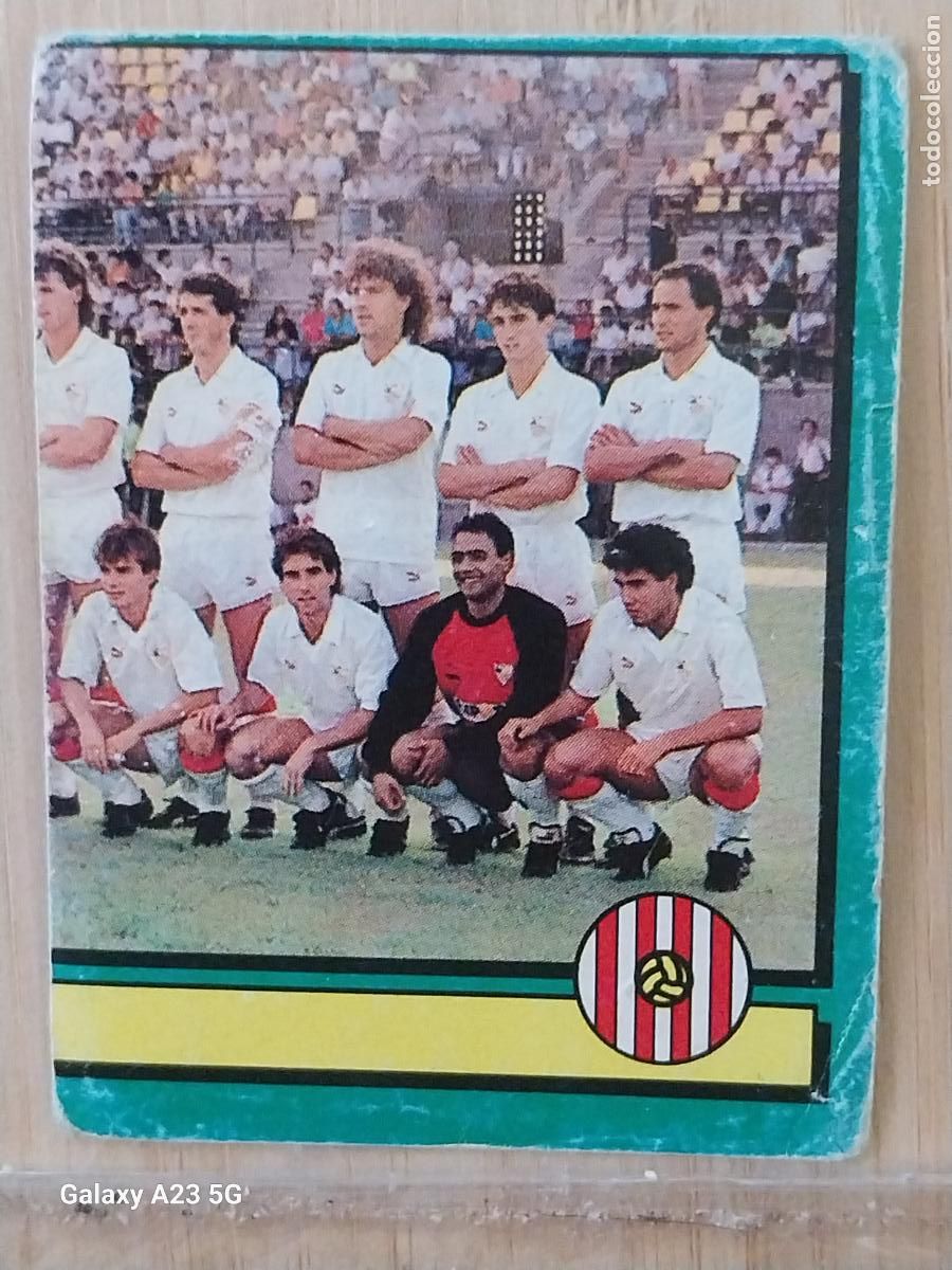 Cromos de f&uacute;tbol: SEVILLA PANINI FUTBOL 90 CROMO 237 SIN PEGAR NUNCA SOBADO A&Ntilde;O 1990 *-