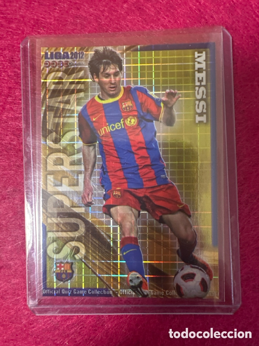 Cromos de f&uacute;tbol: 26 MESSI(F.C.BARCELONA) SUPERSTAR VERSI&Oacute;N CUADROS MUNDICROMO 2012 11 12 MUY DIF&Iacute;CIL!!!