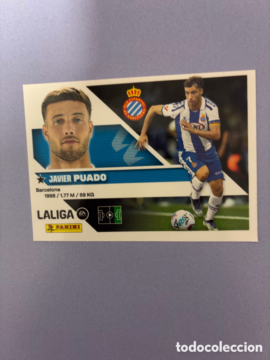 Cromos de f&uacute;tbol: Cromo Javier Puado (RCD Espanyol) N&ordm; 18 - Colecci&oacute;n Este LIGA 2026-27 Panini (Sin Pegar)