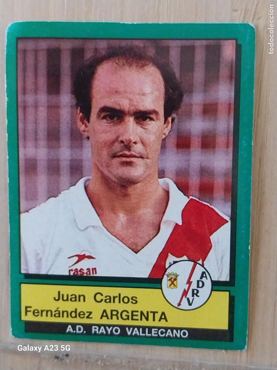 Cromos de Futebol: ARGENTA RAYO VALLECANO PANINI FUTBOL 90 CROMO 229 SIN PEGAR NUNCA SOBADO A&Ntilde;O 1990 *-