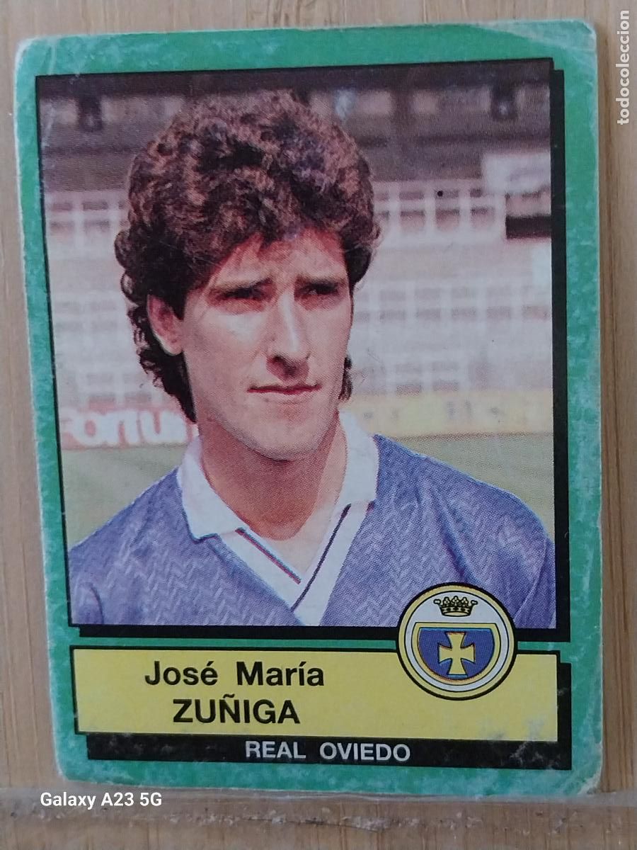 Figurine di Calcio: ZU&Ntilde;IGA OVIEDO PANINI FUTBOL 90 CROMO 208 SIN PEGAR NUNCA SOBADO A&Ntilde;O 1990 *-