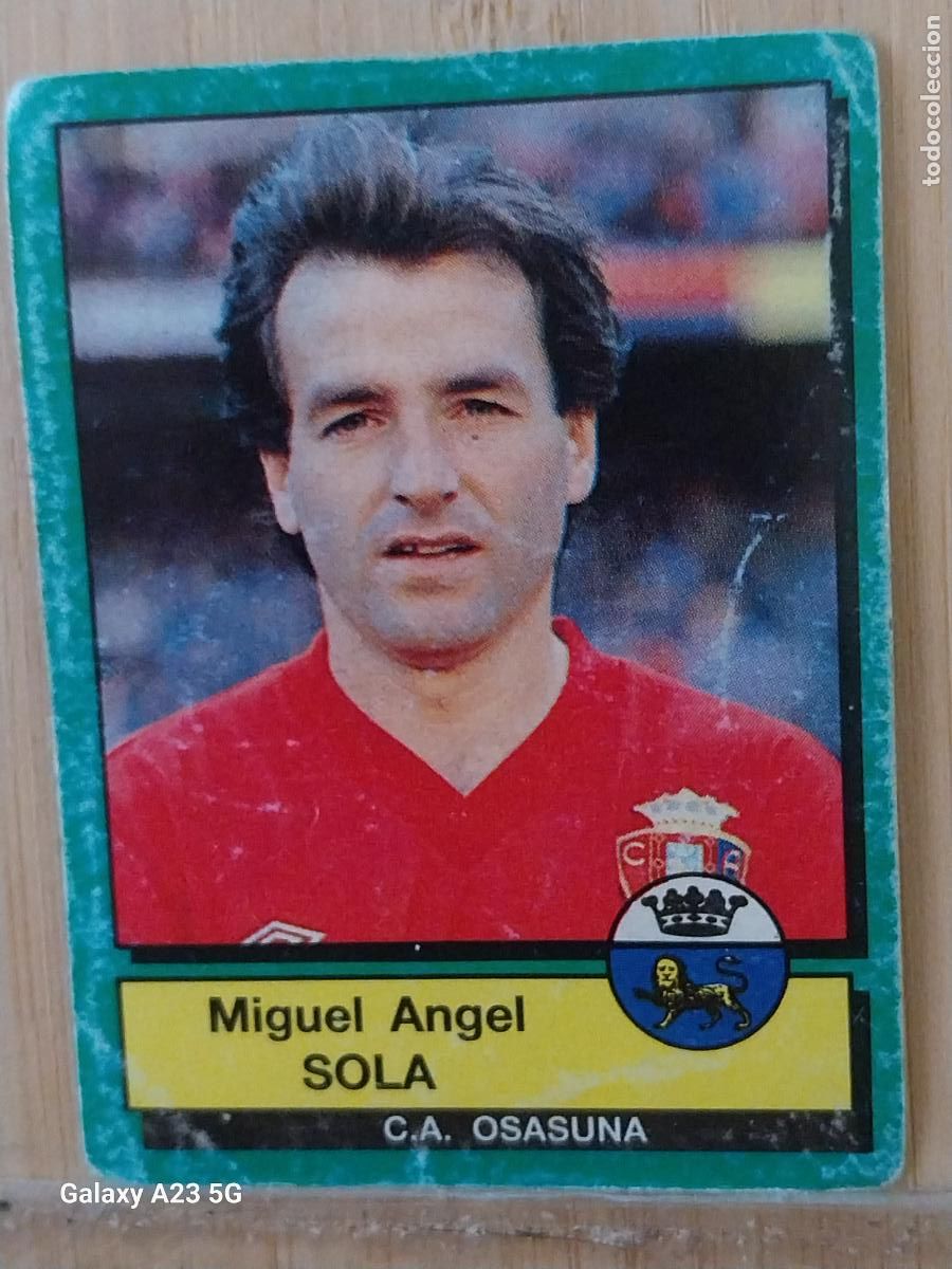 Figurine di Calcio: SOLA OSASUNA PANINI FUTBOL 90 CROMO 192 SIN PEGAR NUNCA SOBADO A&Ntilde;O 1990 *-