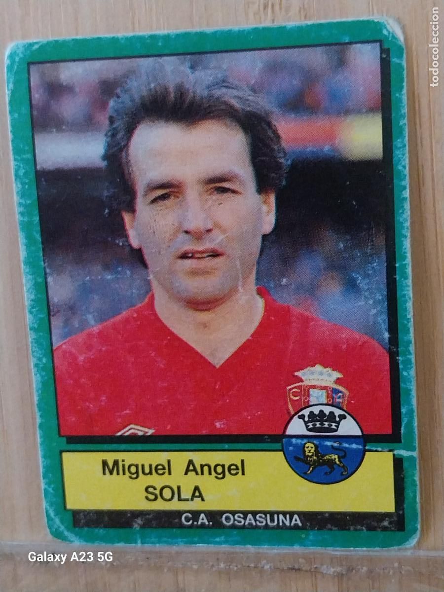 Figurine di Calcio: SOLA OSASUNA PANINI FUTBOL 90 CROMO 192 SIN PEGAR NUNCA SOBADO A&Ntilde;O 1990 *