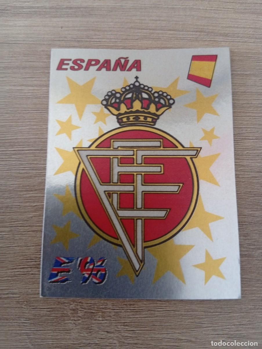 Figurine di Calcio: ESCUDO ESPA&Ntilde;A 115 EURO EUROCOPA 1996 96 PANINI NUNCA PEGADO